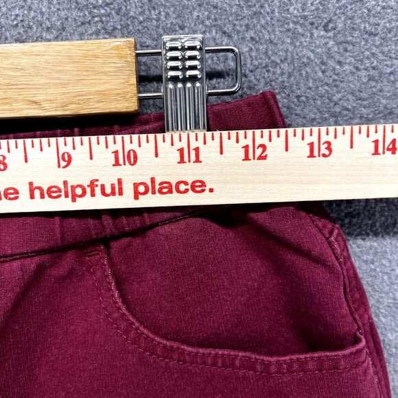 Dream Jeannes Pants womens XXS Red Flat Front Quaker Factory stretch Stright - Picture 10 of 13